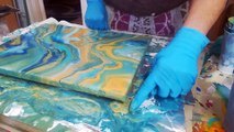 Acrylic Fluid Art: 3 Flip Cups and a Touch of Balloon Bashing