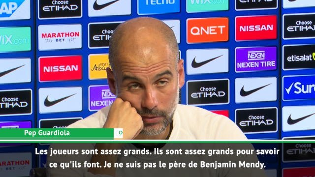 Man. City - Guardiola sur la virée nocturne de Mendy : ''Je ne suis pas son père''