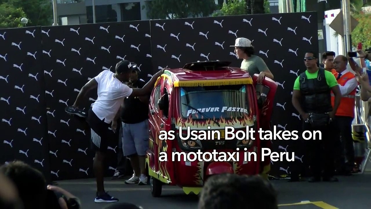 Usain Bolt vs the Peruvian Mototaxi