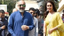 Sanjay Dutt's Royal Entry with his co star Madhuri Dixit during Kalank Trailer Launch | FilmiBeat