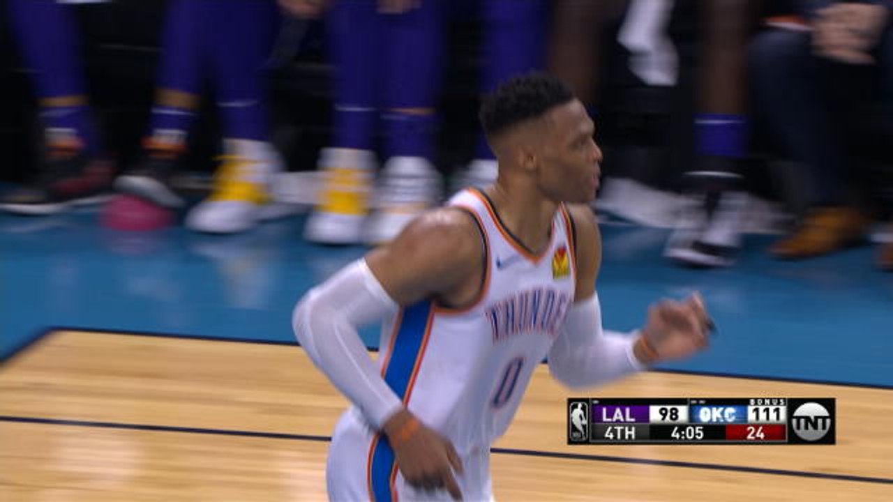Westbrook's historic triple-double sinks the La...
