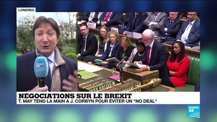 Brexit : Theresa May tend la main à Corbyn pour éviter un "no deal"