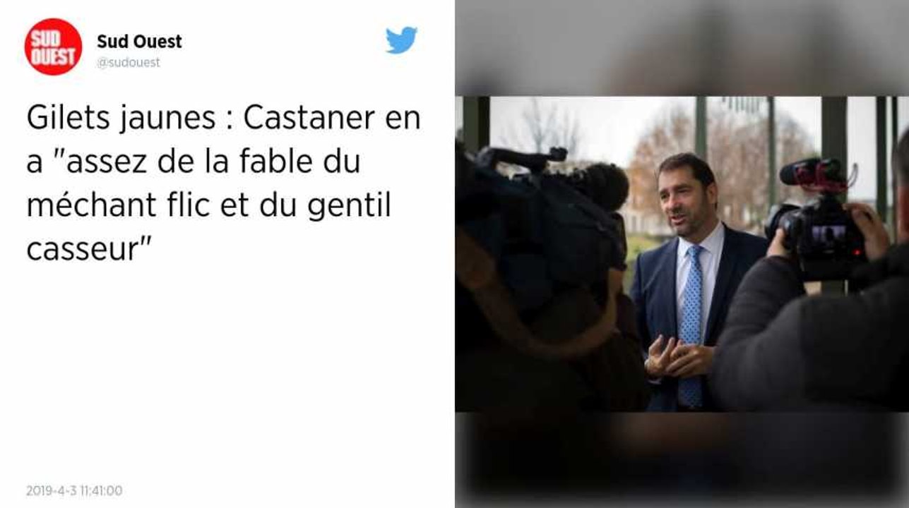 Gilets jaunes. Christophe Castaner fustige « la fable du méchant flic et du gentil casseur »