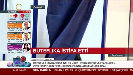 Buteflika istifa etti