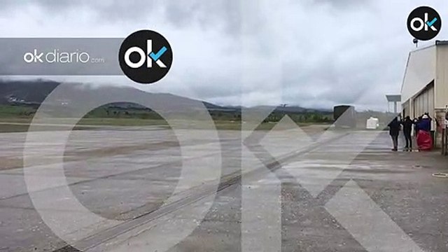 Un herido grave y 10 leves al salirse de la pista un avión militar en Jaca (Huesca)