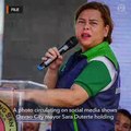 FALSE: A photo of Sara Duterte criticizing Hugpong Senate bets
