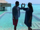 فيديو الدكتورة خلود وزوجها أمين في لقطات رومانسية من جزر المالديف