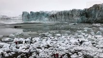 Glacier collapses in Iceland and creates wave that almost 