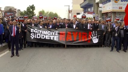 Eğitimciye Şiddete Hayır" Yürüyüş