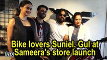 Bike lovers Suniel Shetty, Gul Panag at Sameera Reddy's store launch