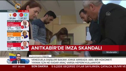 Anıtkabir'de imza skandalı