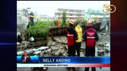 Varias viviendas inundadas por colapso de colector en sector de Turubamba bajo