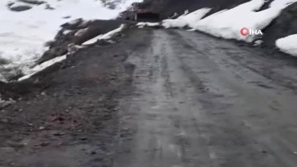 Hakkari-Şırnak Karayoluna Düşen Çığlar Temizlendi