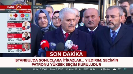 Binali Yıldırım açıklama yapıyor