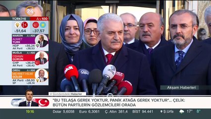 Binali Yıldırım açıklama yapıyor