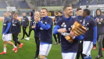 Présentation de la Coupe de la Ligue à la Meinau