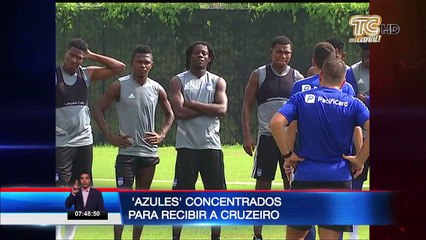 Emelec concentrado para recibir a Cruzeiro
