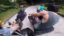 Une course de karts complètement folle entre potes