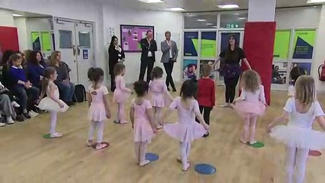 Duke of Sussex dances with baby ballerinas