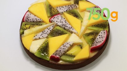 Recette de la tarte graphique aux fruits - 750g