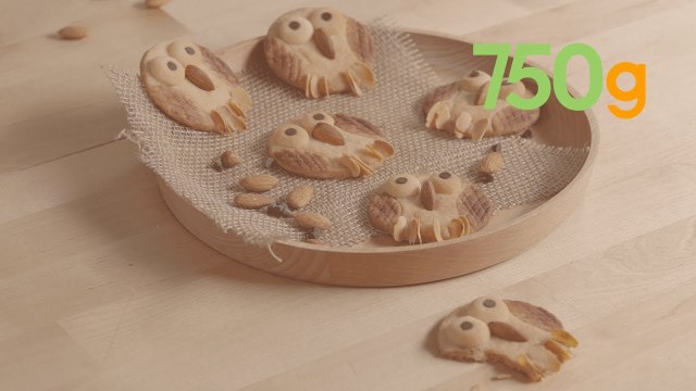 Recette des biscuits hiboux - 750g