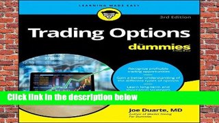 Trading Options For Dummies (For Dummies (Business   Personal Finance))
