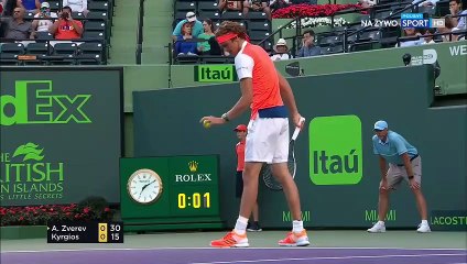 Kyrgios vs Zverev Miami 2017
