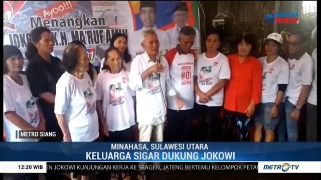 Keluarga Sigar di Minahasa Pilih Menangkan Jokowi-Ma'ruf