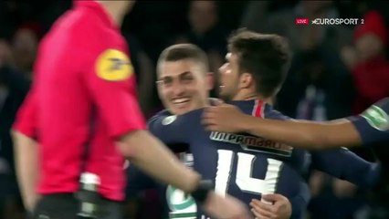 Un décalage de Mbappé et un but de l'improbable Verrati : le PSG a pris les commandes