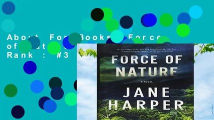 About For Books  Force of Nature  Best Sellers Rank : #3
