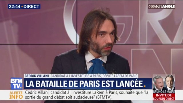 Municipales à Paris: à un an de l'élection, rien n'est fait , estime Cédric Villani