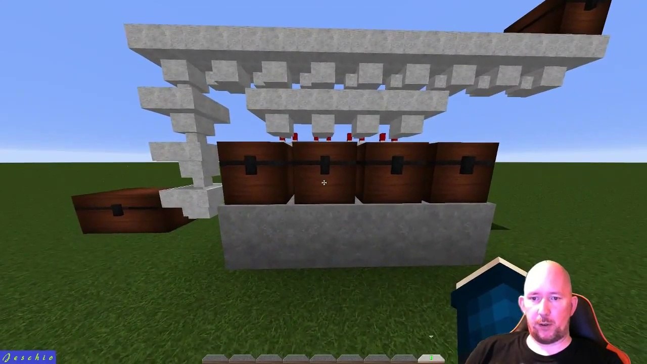 Minecraft Tutorial - Automatisches Lagersystem mit Redstone und Trichtern