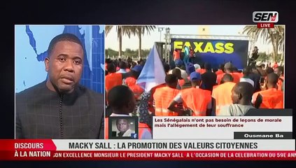 Adresse à La Nation de Macky Sall, La réplique de Bougane