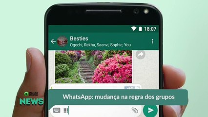 WhatsApp- mudança na regra dos grupos