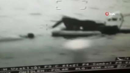 Boğulmak Üzere Olan Mültecileri Sahil Güvenlik Böyle Kurtardı