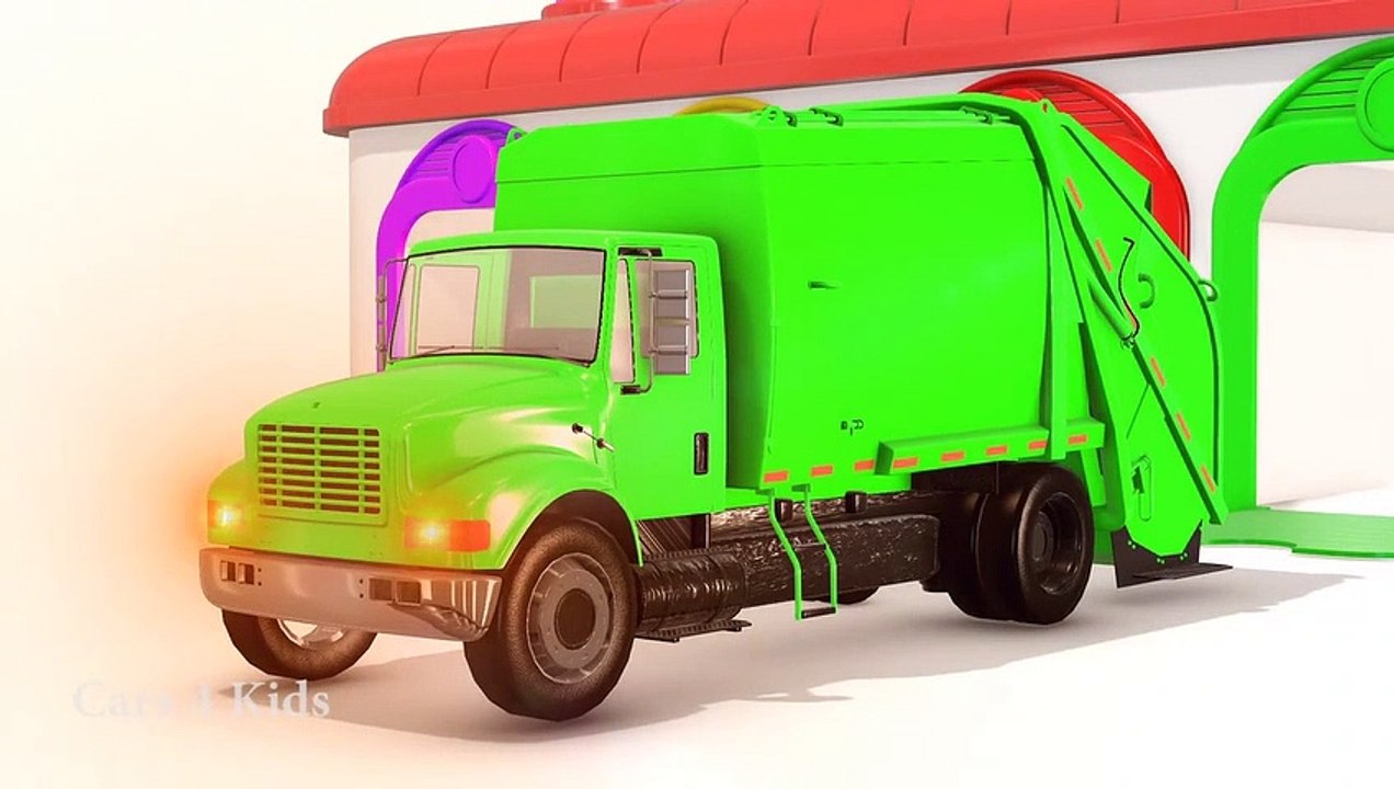 الألوان للأطفال لتعلم مع لعبة السيارات و الشاحنات - تعلم الألوان مع المركبات - أغاني الأطفال