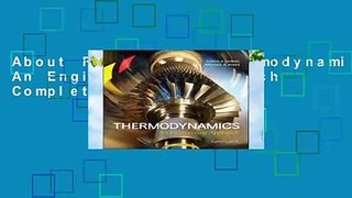 About For Books  Thermodynamics: An Engineering Approach Complete