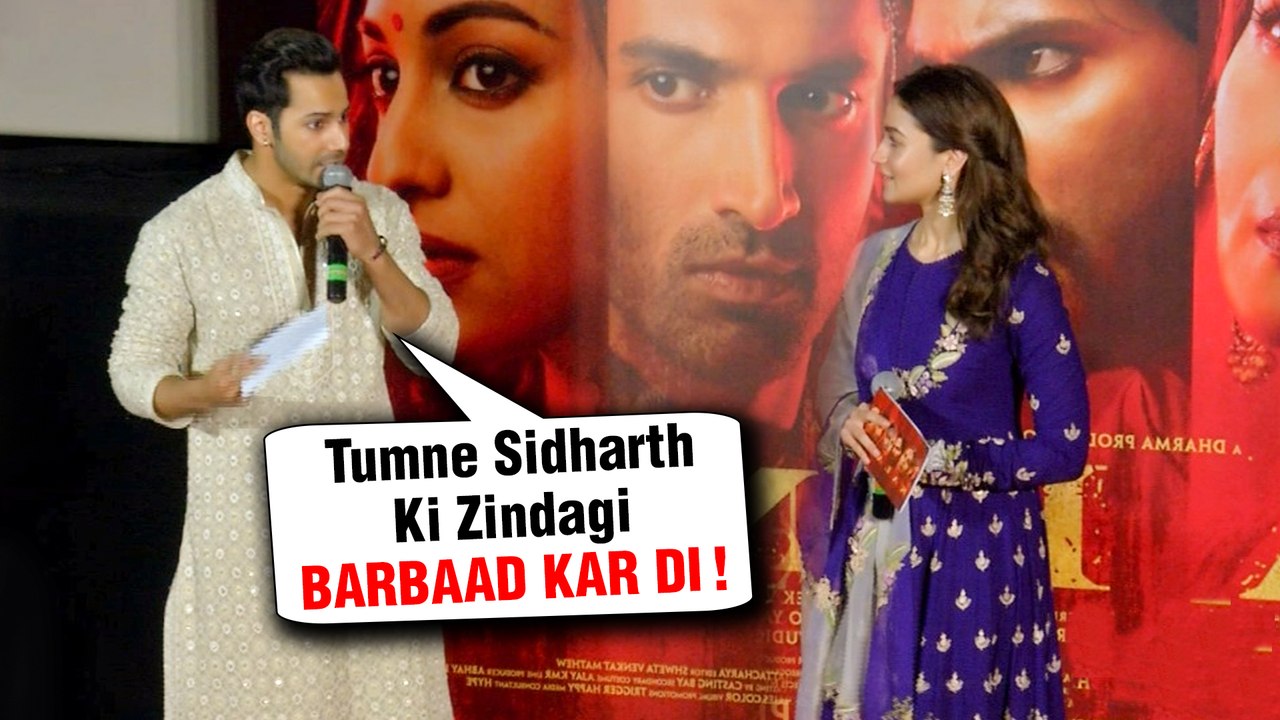 Alia Bhatt IRRITATED REACTION On Breakup With Sidharth | Varun Teases Alia At Kalank Trailer Launch