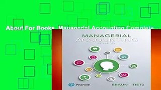 About For Books  Managerial Accounting Complete