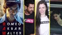 John Abraham, Mouni Roy & other Bollywood celebs attend RAW movie Screening | FilmiBeat
