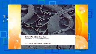 The Poetic Edda 2/e (Oxford World s Classics)