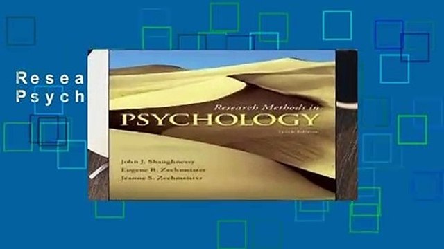 Research Methods in Psychology