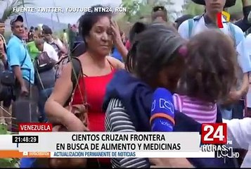 Venezolanos arriesgan su vida al cruzar río Táchira para llegar a Colombia