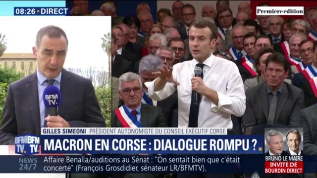 Macron en Corse: Gilles Simeoni veut créer les conditions d'un véritable dialogue