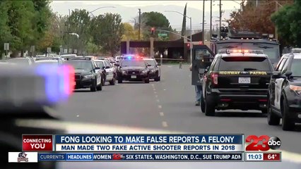 Fong bill looks to make false reports a felony