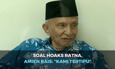 Download Video: Soal Hoaks Ratna, Amien Rais: 