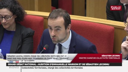 « 5 000 débats ont été organisés par les élus locaux et 16 132 communes ont mis en place un cahier de doléances » précise Sebastien Lecornu