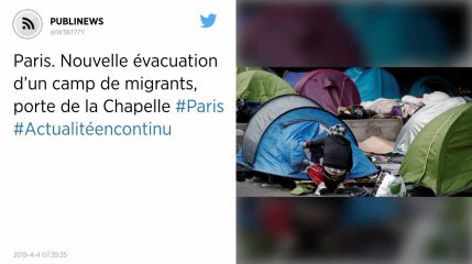 Paris. Nouvelle évacuation d’un camp de migrants, porte de la Chapelle