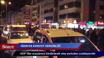 HDP konvoy yaptı ortalık karıştı