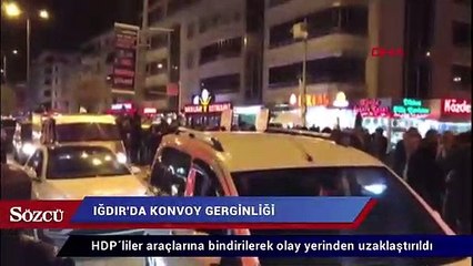 HDP konvoy yaptı ortalık karıştı